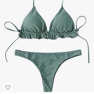 Green bikini - large